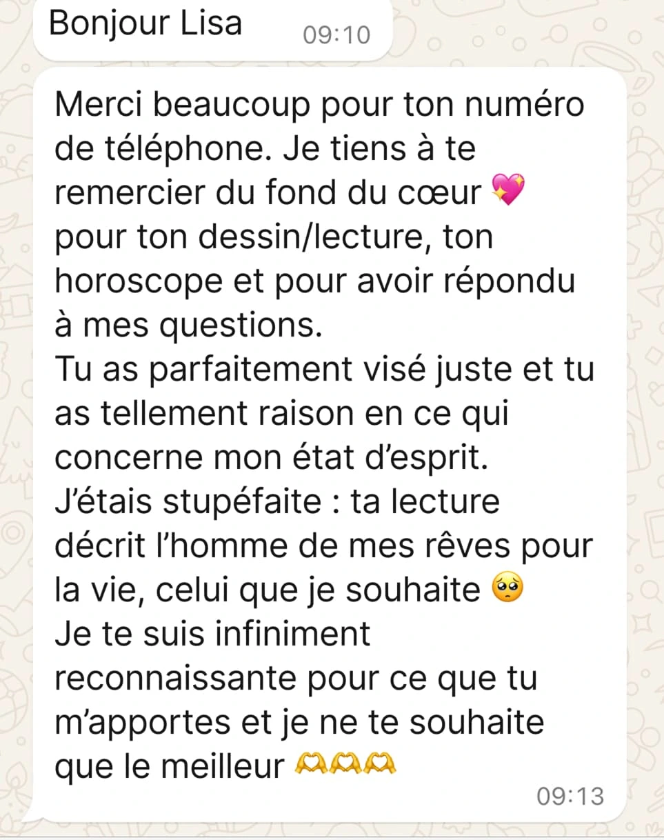 Ce que mes clientes disent de mon travail : 1