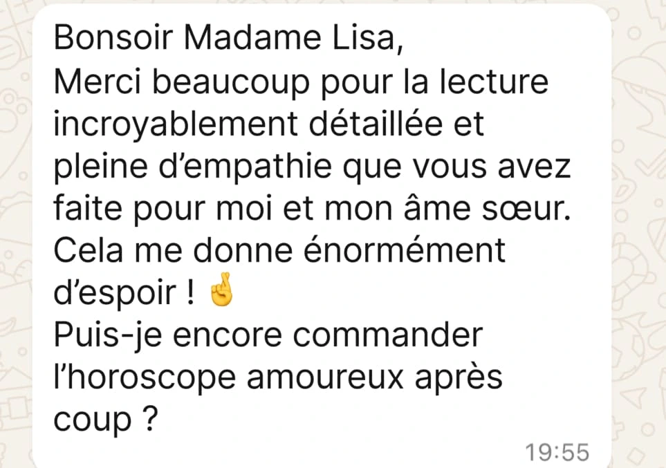 Ce que mes clientes disent de mon travail : 6